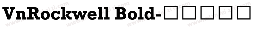 VnRockwell Bold字体转换